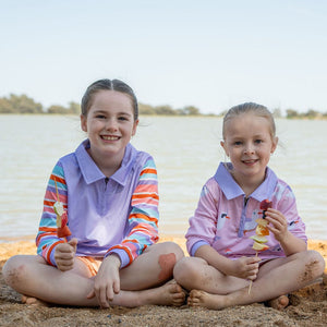 Pink and Purple Fishing Shirts with Long Sleeves