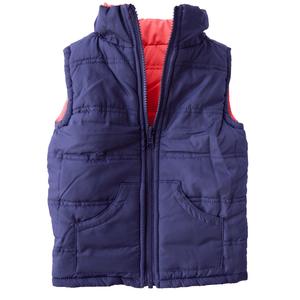 Navy reversible vest for kids