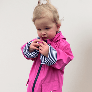 Pink Toddler Raincoat With Zip