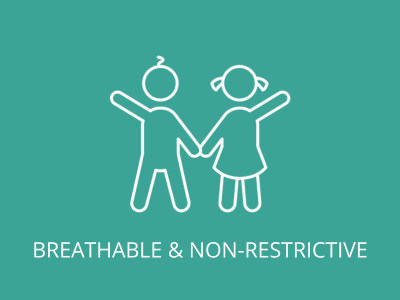 Breathable Kids Raincoats with cotton lining