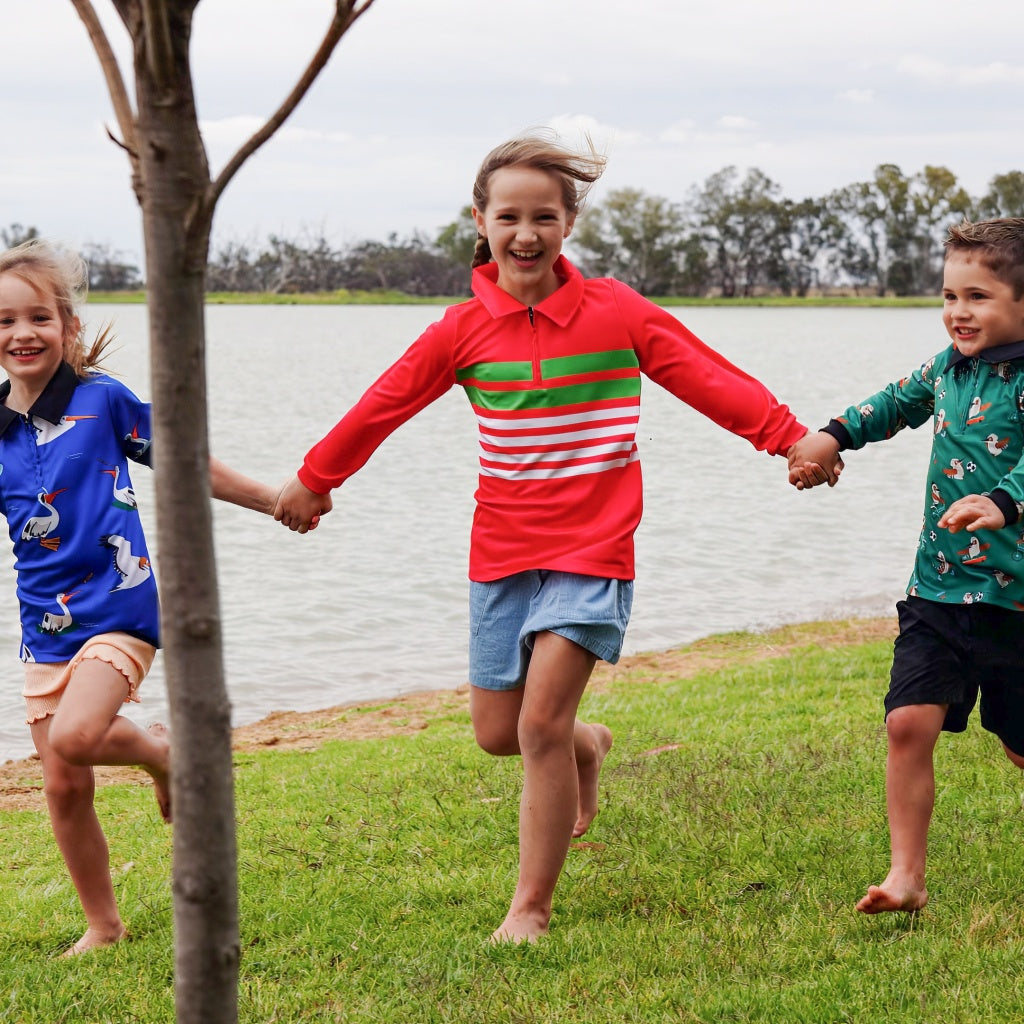 Quick Dry and Breathable Sun Safe Summer Tee for Kids