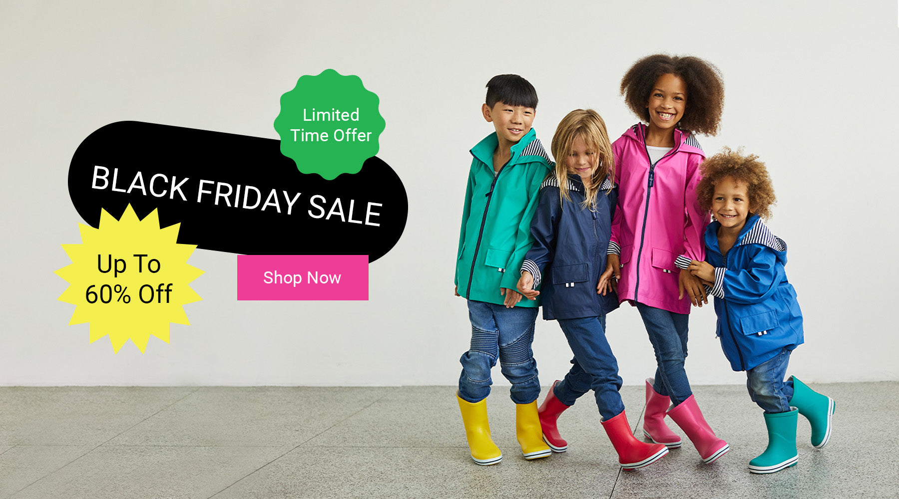 25-60% off Kids Rainwear Sale