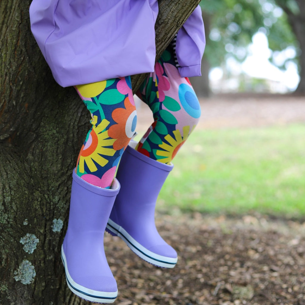 Fun Purple Gumboots for Kids 