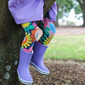 Fun Purple Gumboots for Kids 