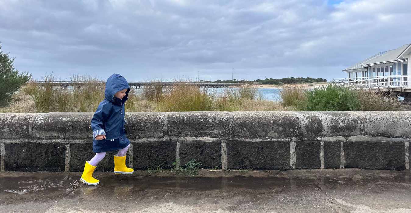 Classic Kids Navy Stripe Raincoat 