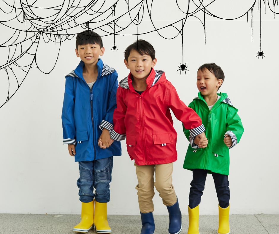 Spook tacular Savings Kids Rainboots Kids Raincoats French Soda