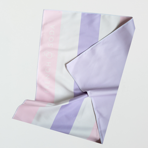 Pink Purple White Stripe Beach Towel for Kids Sand Free Design