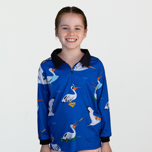 Pelican Print Kids Long Sleeve Sun Shirt