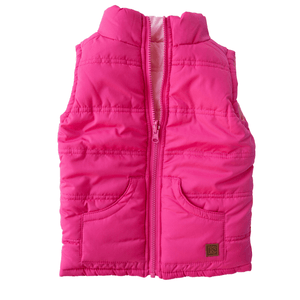 Pink Winter Vest for Girls