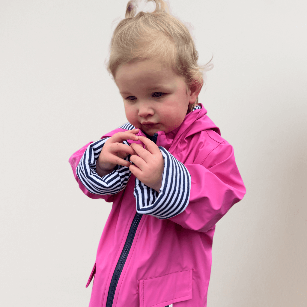 Baby girl pink raincoat best sale
