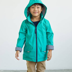 Teal Rain jacket for Kids